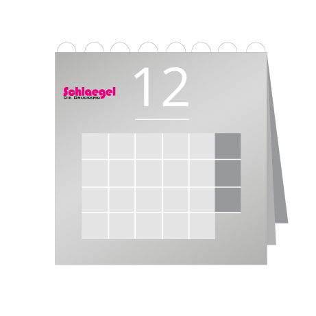 12 Blatt Wandkalender mit Deckblatt