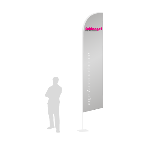 Beachflag Wind Austauschdruck | Large (400 cm) | einseitig bedruckt