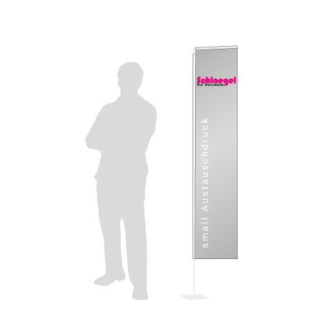 Beachflag Rechteck Austauschdruck | Small (200 cm) | einseitig bedruckt